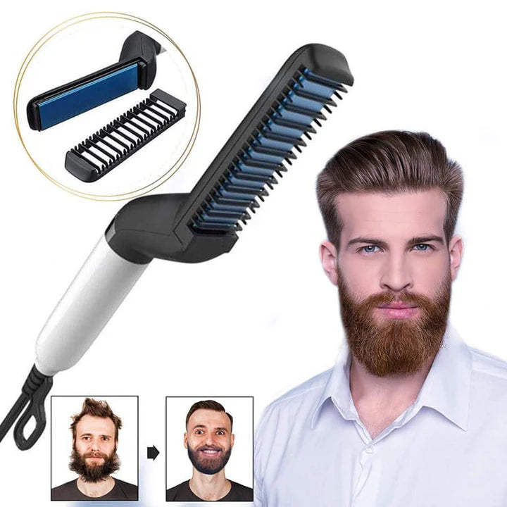 Beard And Hair Curling Straightener For Men